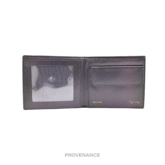 🔴 Givenchy Script Bifold Wallet - Black Suede - Picture 5 of 6